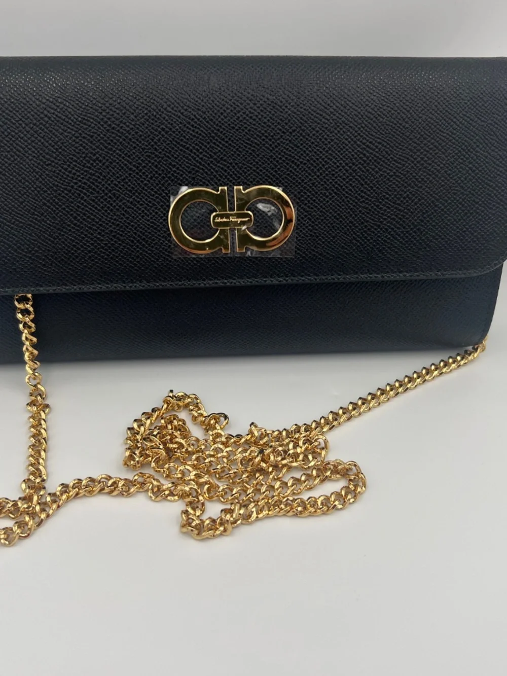 New Ferragamo Gancini WOC in Black